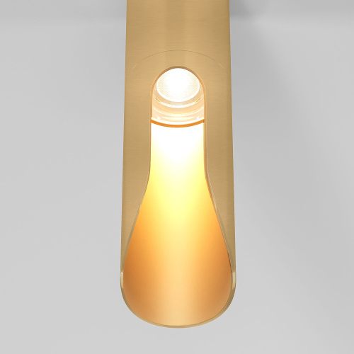 Накладной светодиодный светильник Elektrostandard Apex 25113/LED 7W 3000K латунь