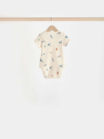 Боди с коротким рукавом для малышей Next K79-790, 7 шт., Синий, Хаки, Бежевый