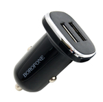 Автомобильный адаптер питания BOROFONE BZ12 2USB 2.4A (черный)