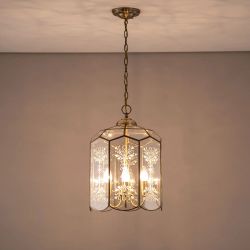 Citilux Витра-2 CL442260 Люстра подвесная витражная Бронза