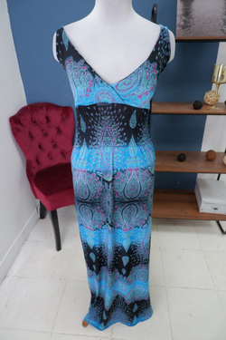 Сарафан макси с принтом 44 размер