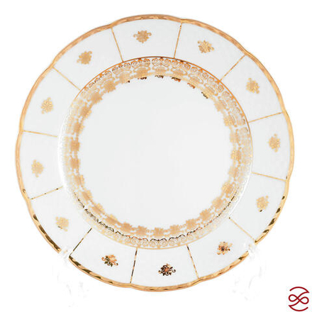 Набор тарелок Thun Менуэт Золотой орнамент Натали 21см (6 шт)