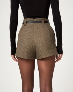 Шорты в клетку, Кофейный