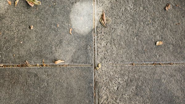 Весенняя очистка тротуарной плитки от высолов и пятен