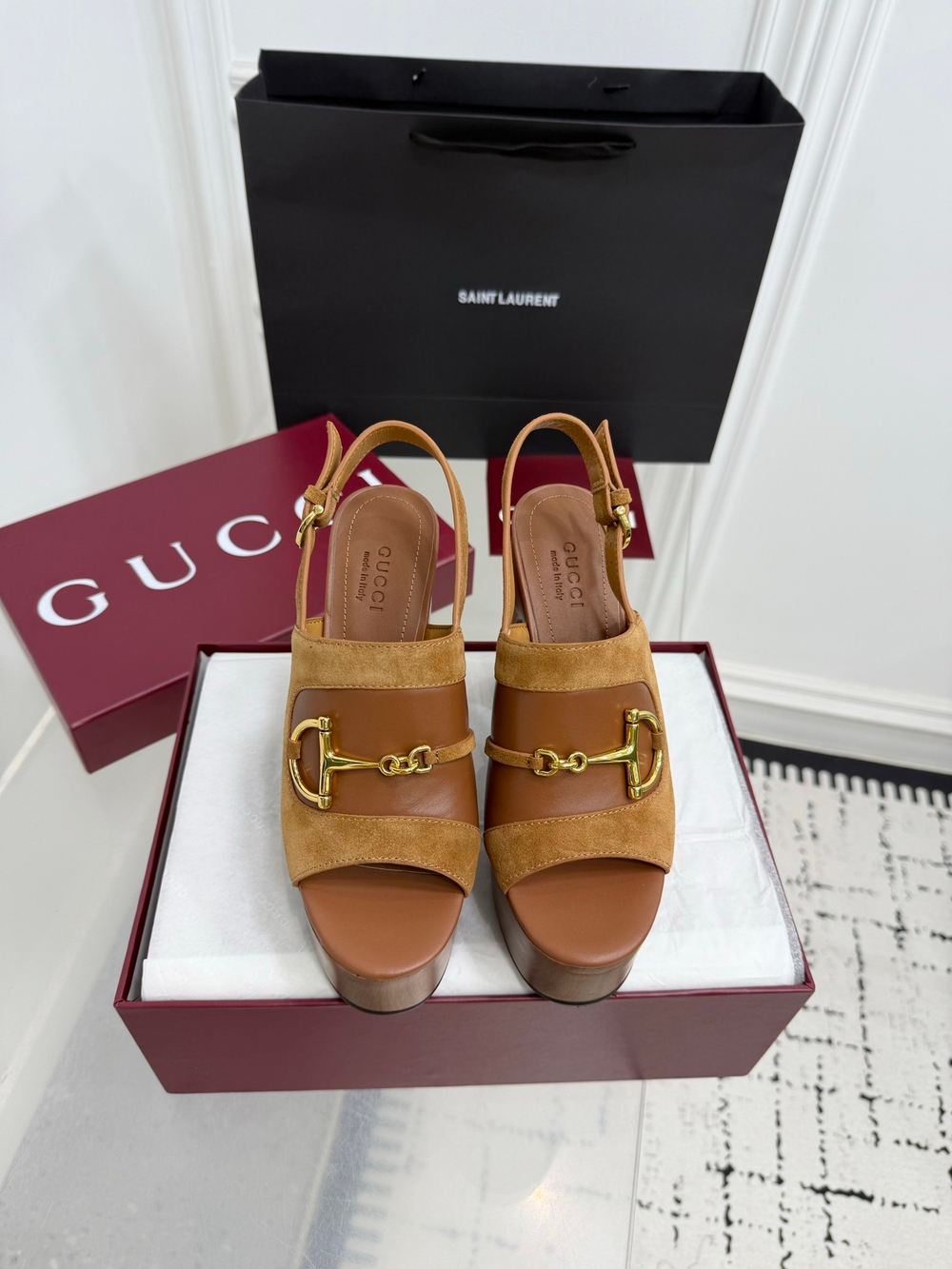 Gucci Horsebit Platform Sandal