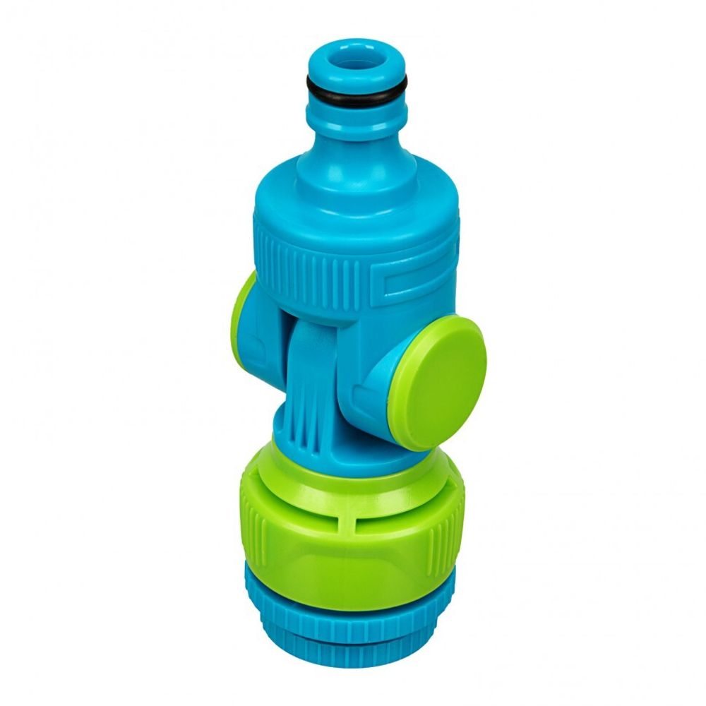 Адаптер штуцерный, шарнирный, с переключателем, 1/2-1'', Palisad Luxe, 65781