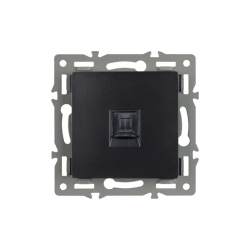 Механизм компьютерной розетки SCT-MPC1-PL-BK (RJ-45, CAT6) (Arlight, -) 045334