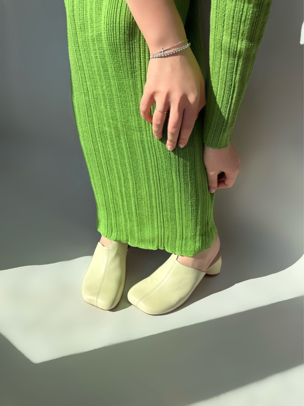 Женские летние мюли из натуральной кожи