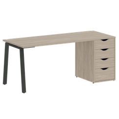 Home Office Стол письменный VR.SP-3-178.4.A Дуб Аттик/Металл Антрацит 1780*720*750