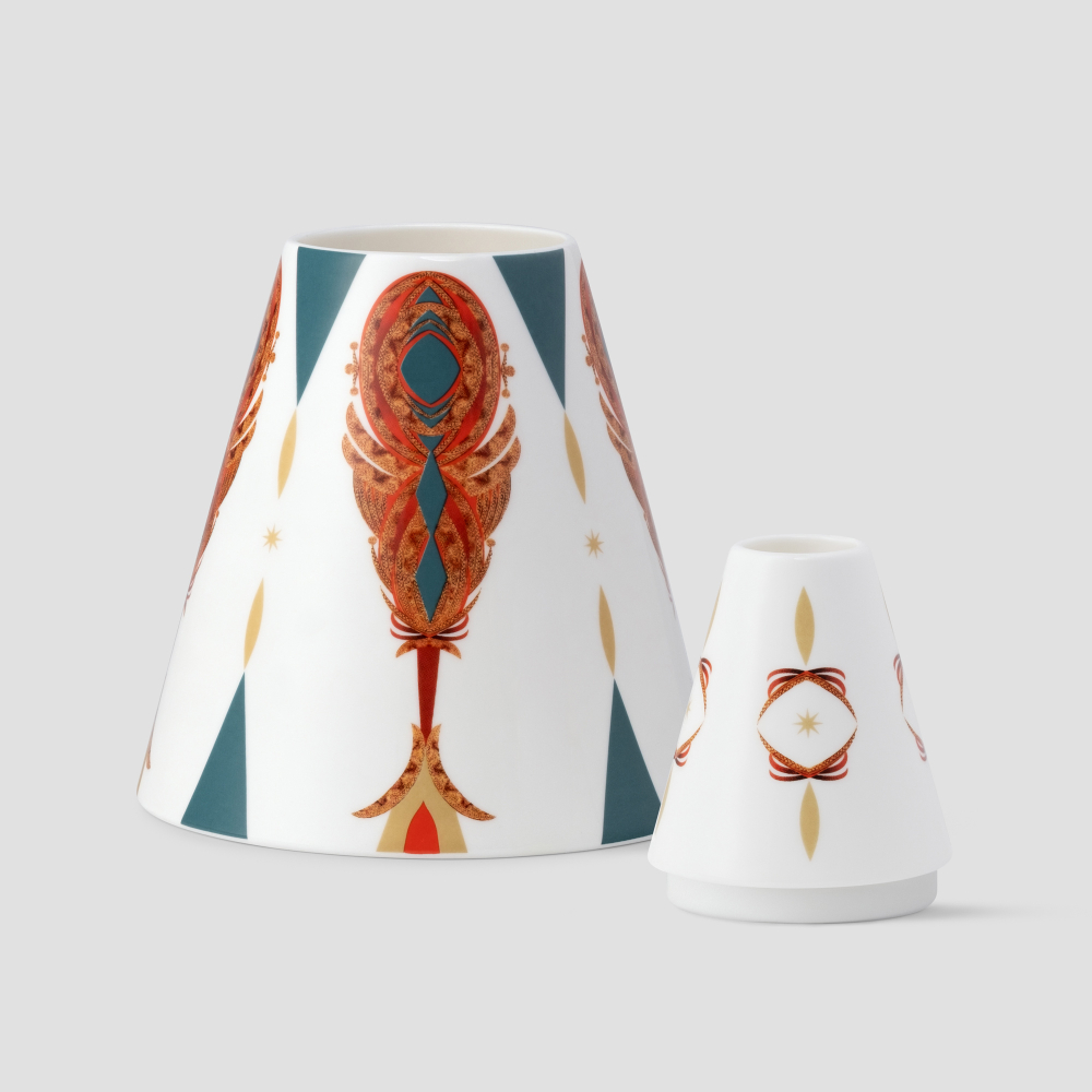 Мультиваза Farforite «Перья / Жар-птица» 1200 мл в подарочной коробке