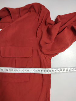 Рубашка Oodji бордовая 40 размер