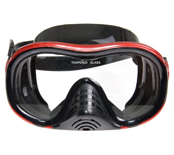 Комплект FanDiver FD-01K (маска+трубка+ласты) в сумочке черный/красный