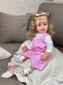 Кукла Реборн виниловая 55см в пакете (FA-037)