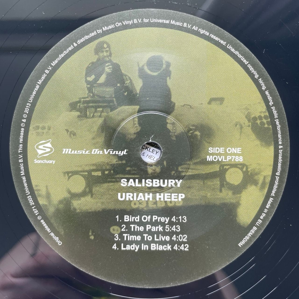 Винтажная виниловая пластинка LP Uriah Heep Salisbury (Европейский Союз 2013)