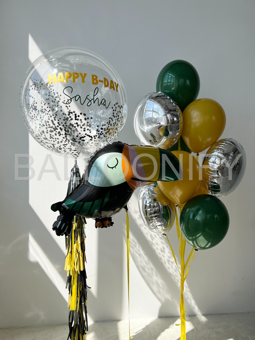 Набор шаров "Экзотический тукан" Дизайн № 2