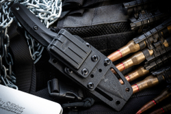 Туристичеcкий нож CityHunter Elmax Stonewash Black G10