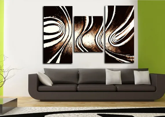 Модульная картина "Абстракция ветра"