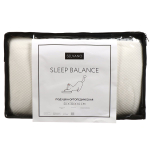 Подушка ортопедическая, 50 х 30 х 10 см, чех 100% п/э, эфф памяти, мягкая, + наволочка, Silvano, AI-