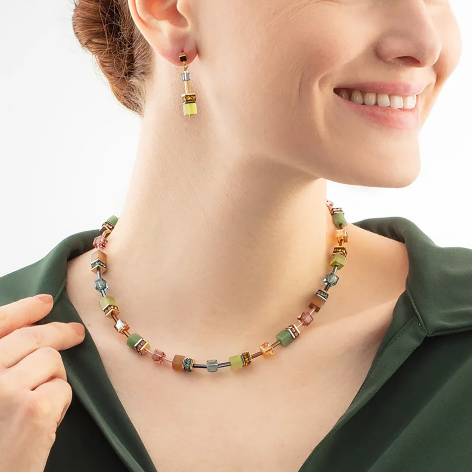 Колье Coeur de Lion Olive-Green 2838/10-0905
