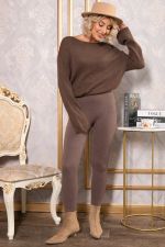 Лосины в рубчик утепленные НЬЮ (капучино) Б14976-7М LT Collection