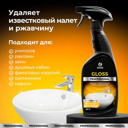 Чистящее средство 600 мл. для сан узлов "Gloss Professional" 8 ящ