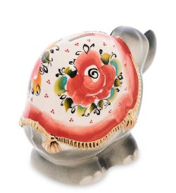 ГЛ- 666/1 Фигурка «Слон» цв. Золото (Гжельский фарфор)