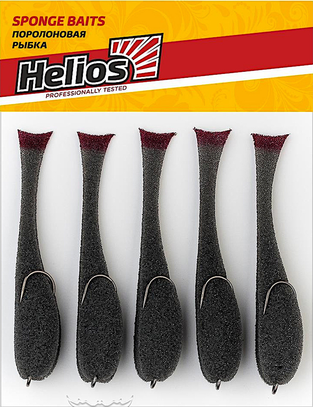 Рыбка поролоновая Helios HS-110-14 110мм 5шт На двойнике 2/0