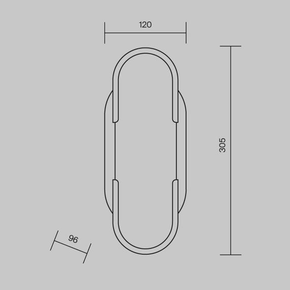 Настенный светильник Maytoni Marmo MOD099WL-01G3
