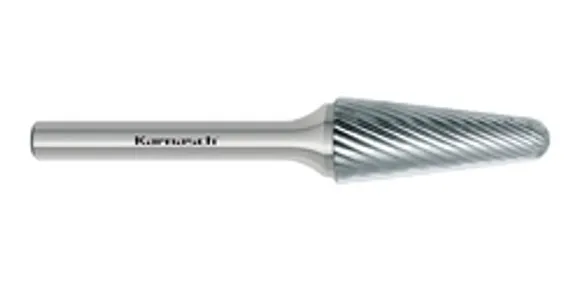 Борфреза твердосплавная Karnasch форма K, 3х3х3х38 мм, насечка HP-2, без покрытия, арт. 11.3110-005