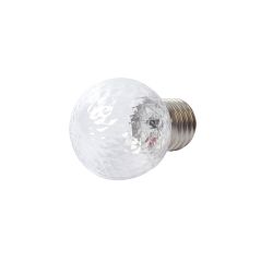 LED-D45-1W-BLUE-E27-CL-С PINEAPPLE Лампа декоративная светодиодная. Форма Ананас. прозрачная. Цвет синий. Картон. ТМ Volpe