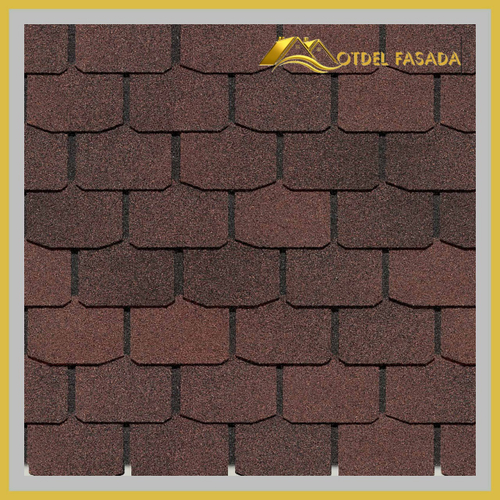 Гибкая черепица Docke PIE EUROPA SLATE 3.1м2/уп Коричневый