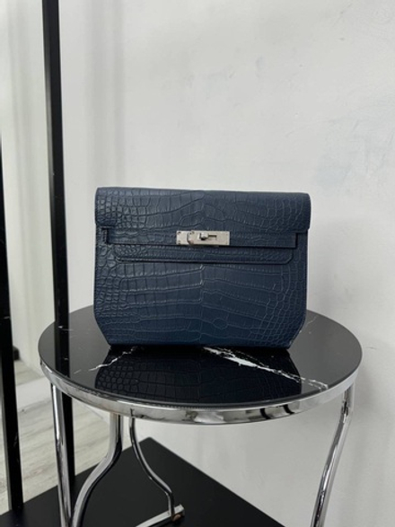 Клатч-Сумка через плечо Hermes Kelly Depeches 25 из кожи крокодила