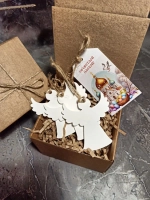 Новогодний декор ангелы 3 шт