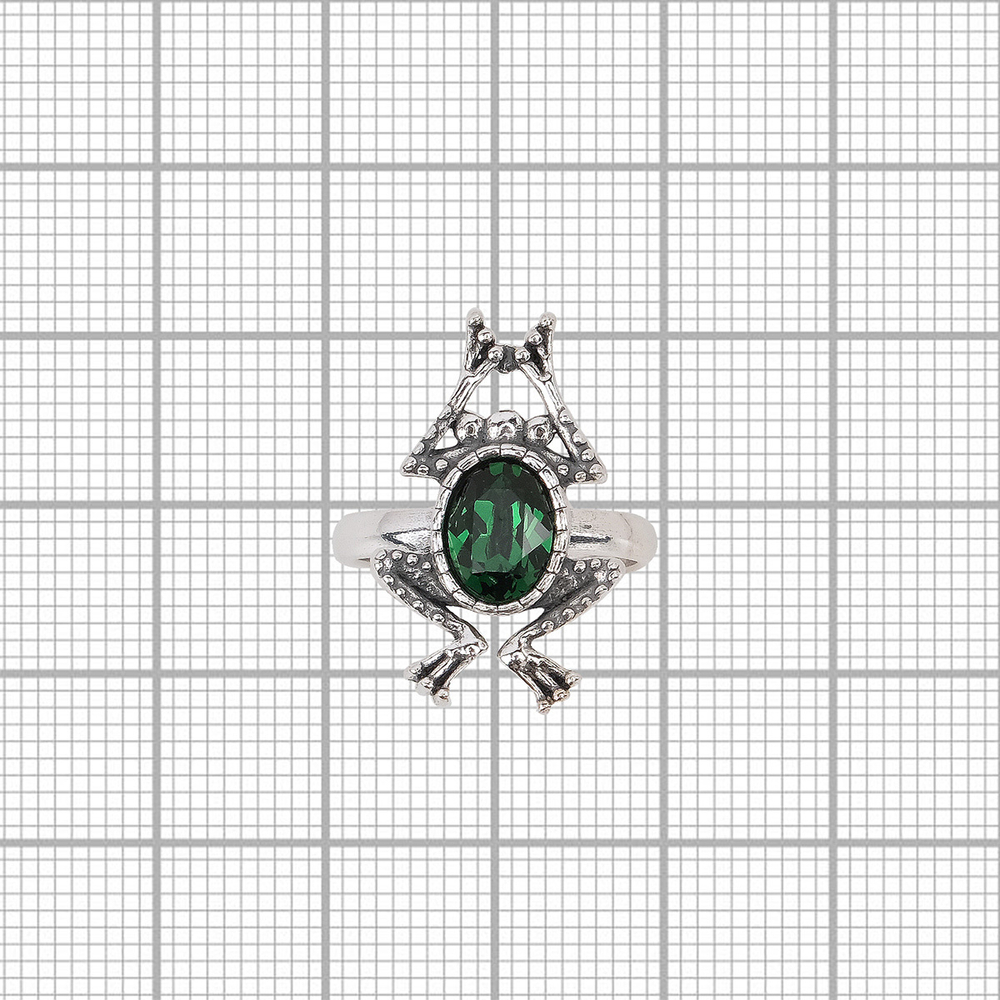 "Пипин" кольцо в серебряном покрытии из коллекции "Кассида" от Jenavi