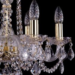Подвесная люстра Bohemia Ivele Crystal 1402 1402/6/160/G/Leafs