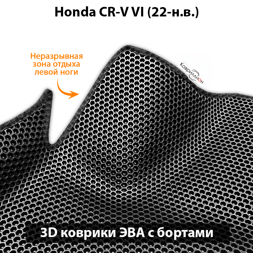 Передние автомобильные коврики ЭВА с бортами для Honda CR-V VI (22-н.в.)