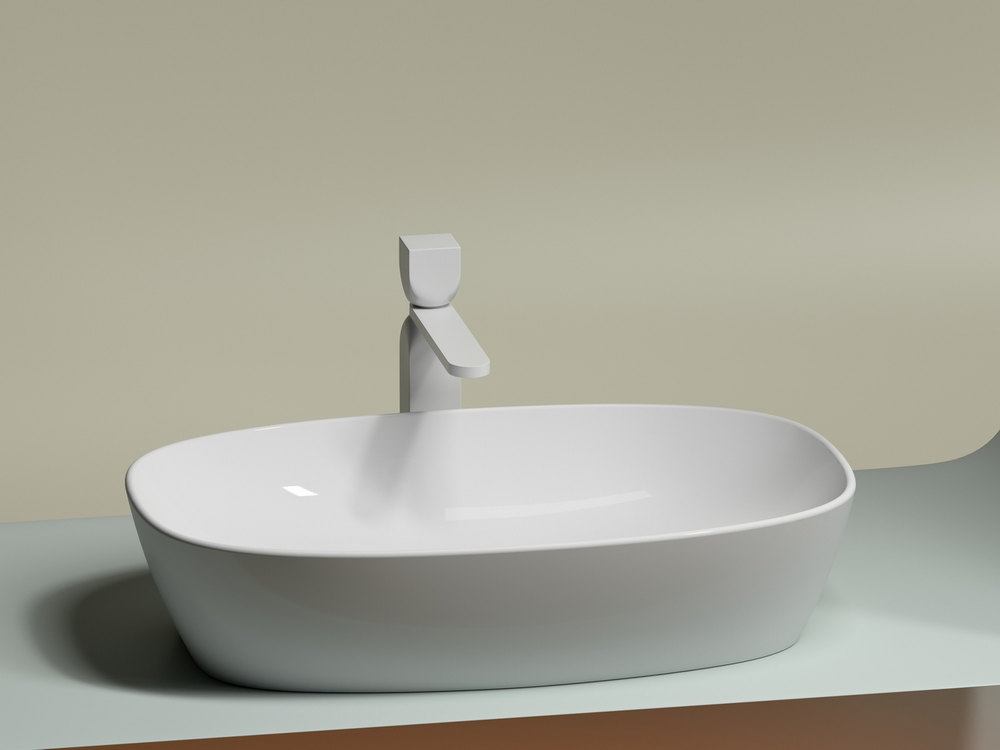 Умывальник чаша накладная овальная Element 610x385x140мм