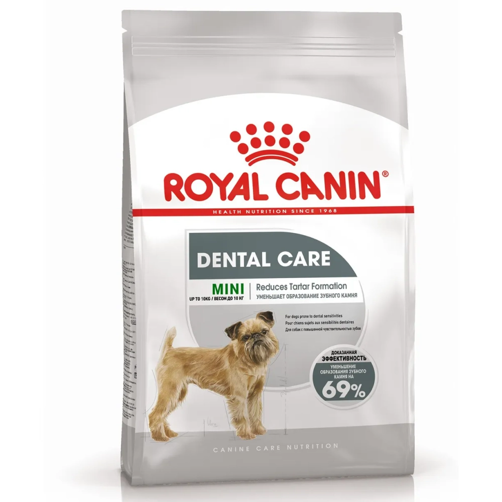 Сухой корм Royal Canin Mini Dental Care, для мелких собак с повышенной чувствительностью зубов, 1 кг