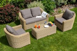 "Кон Панна" столик журнальный из искусственного ротанга, цвет соломенный