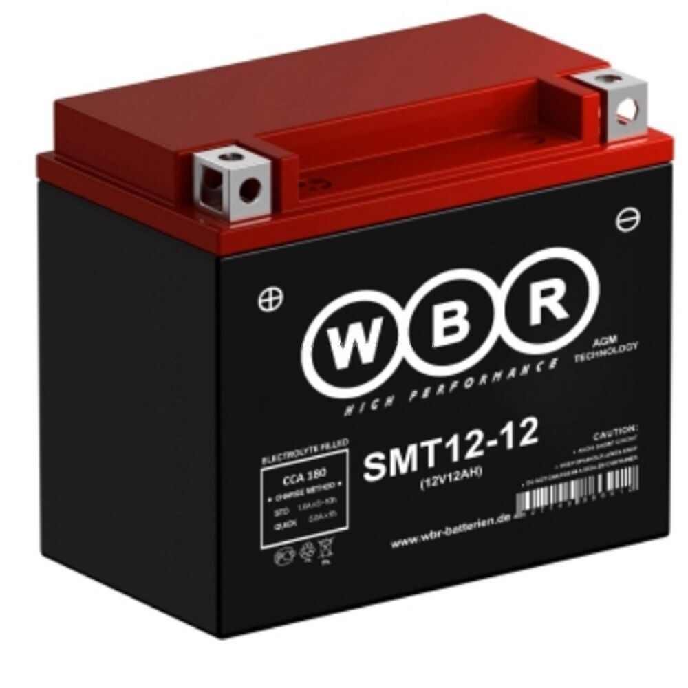 Аккумулятор SMT12-12 WBR YTX14-BS, YTX12-BS 15 а/ч 150х87х130