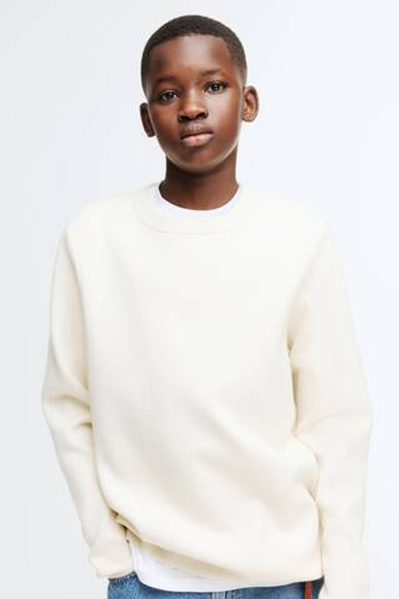 H&M Тонкий вязаный свитер, светло-бежевый