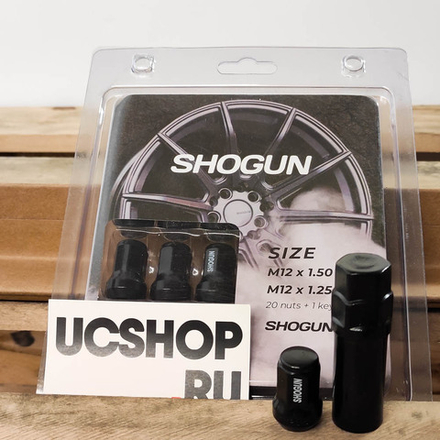 Гайки Shogun M12x1.25 Черный (19 шт)