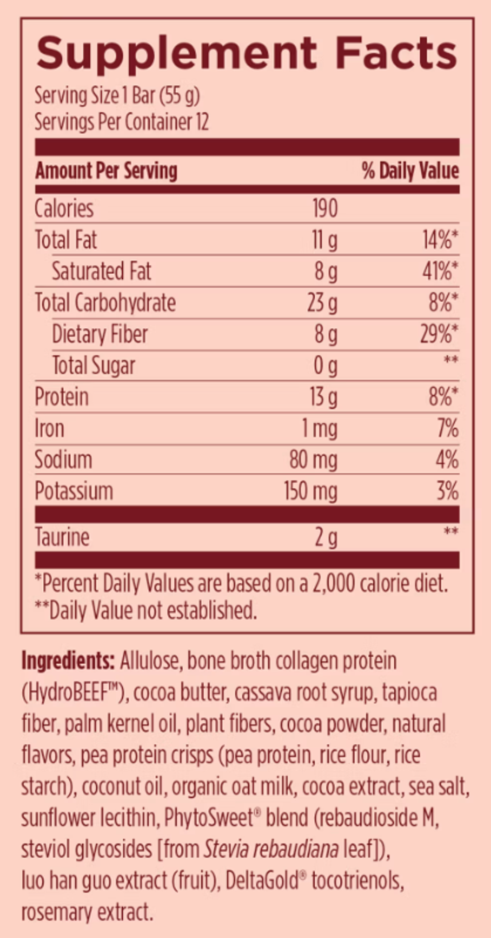 Designs For Health - Bone Broth Chocolate Crunch 12 bars