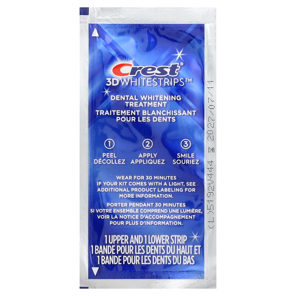 Crest, 3D Whitestrips, набор для безопасного отбеливания зубов, 20 полосок
