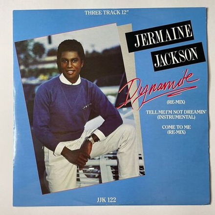 Винтажная виниловая пластинка LP Jermaine Jackson Dynamite (Re-Mix) (UK 1984)