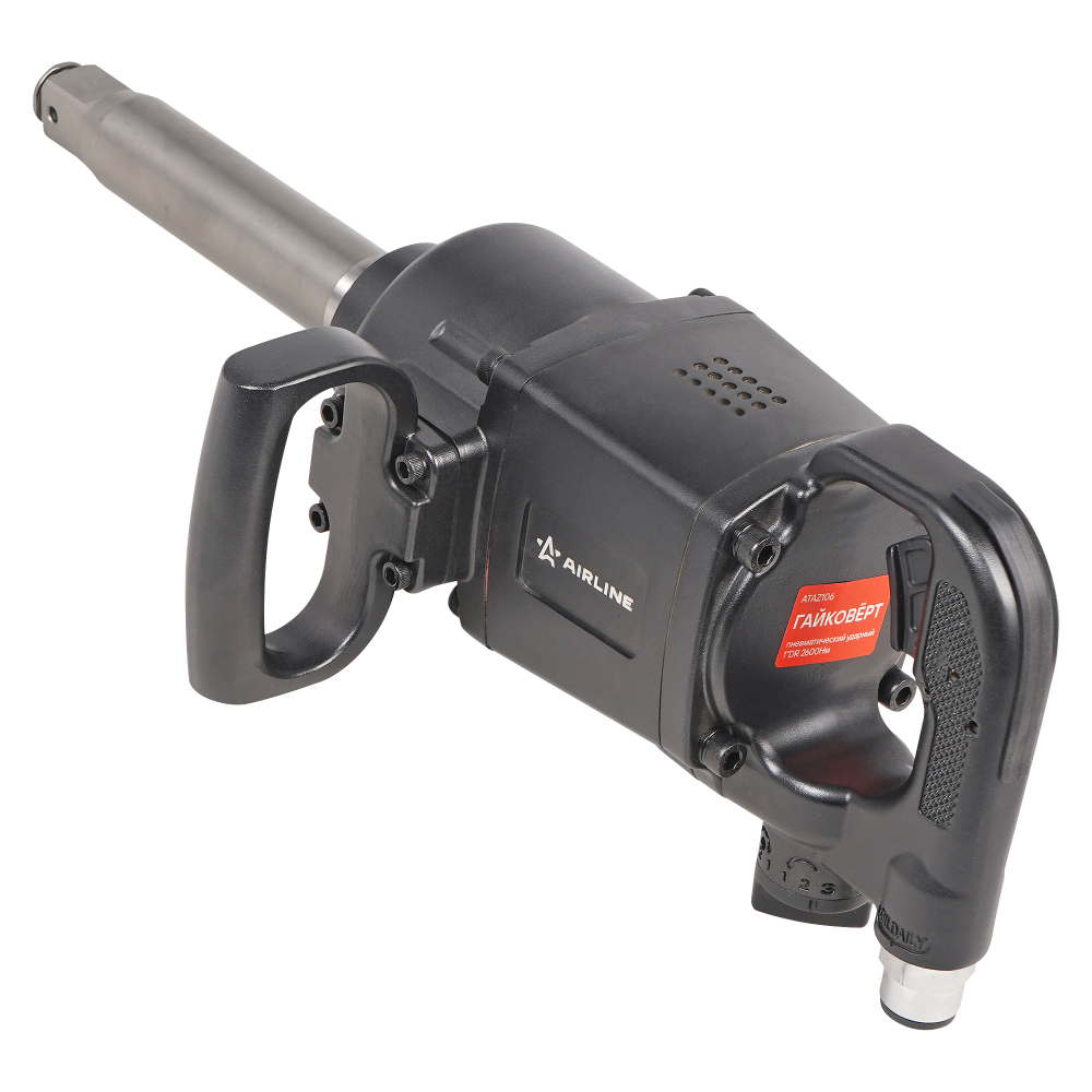 Гайковерт пневматический ударный 1"DR 2600Нм МП-серия ATAZ206 AIRLINE