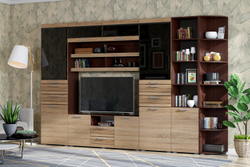 Тумба ТВ Асти ТБ-006, Дуб сонома, Венге