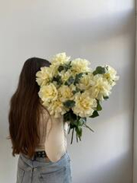 11 французских роз и эвкалипт