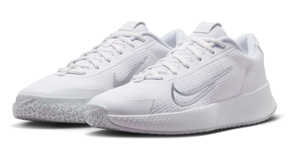 Женские Кроссовки теннисные Nike Court Vapor Lite 2 - white/metallic silver/pure platinum