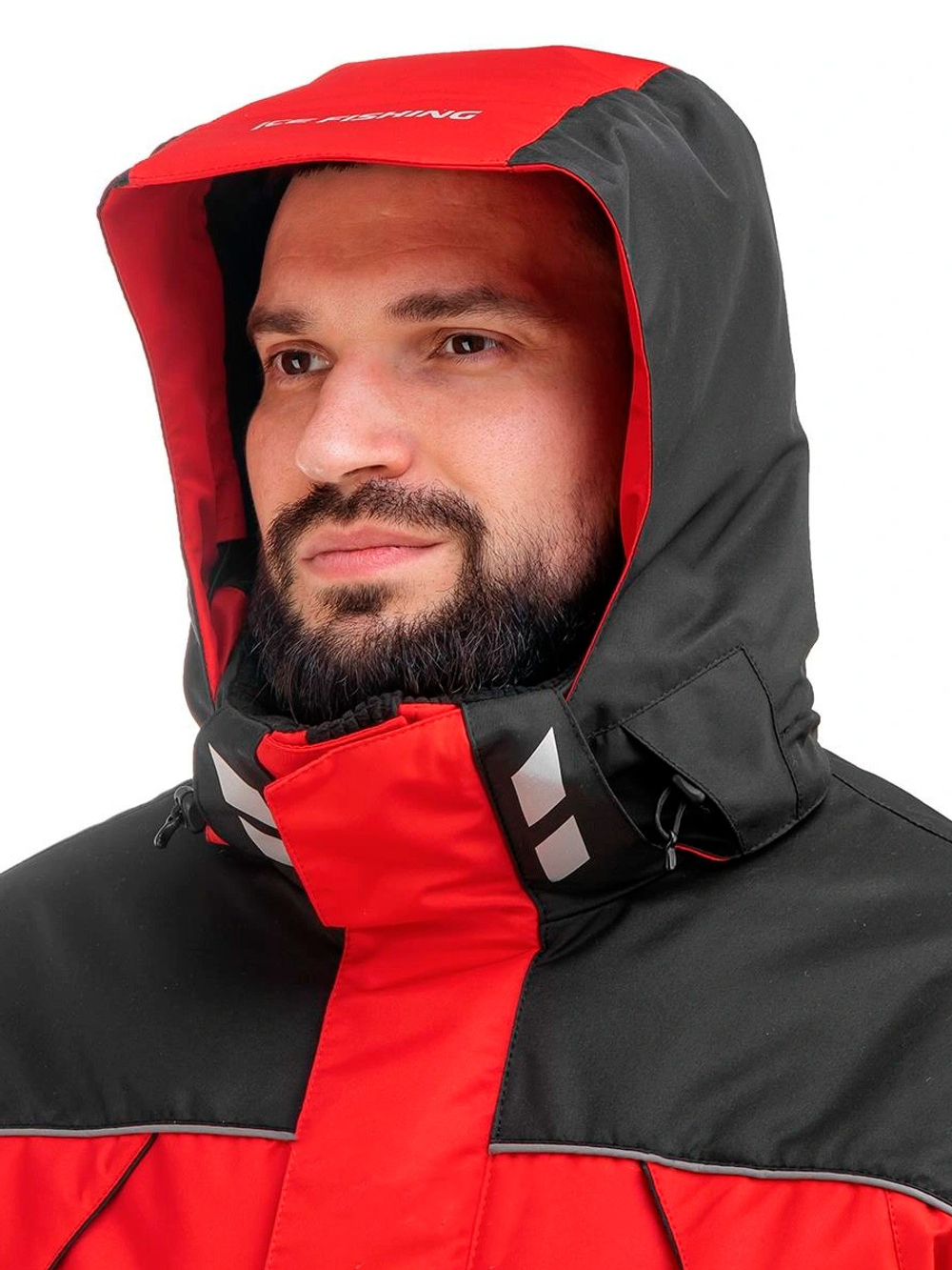 Костюм зимний рыболовный Helios Чарыш Pro, цвет красный, размер M 10/10 К (T-KSCP-M-48/176R)